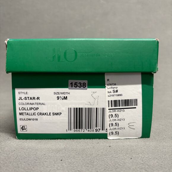 JLO JENNIFER LOPEZ xREVOLVE Star Sandal Wrap Around Heels in‎ Lollipop Size 9.5 - Picture 5 of 13